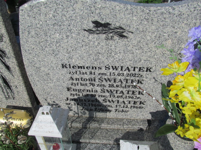 Janusz Świątek 1966 Latowicz - Grobonet - Wyszukiwarka osób pochowanych