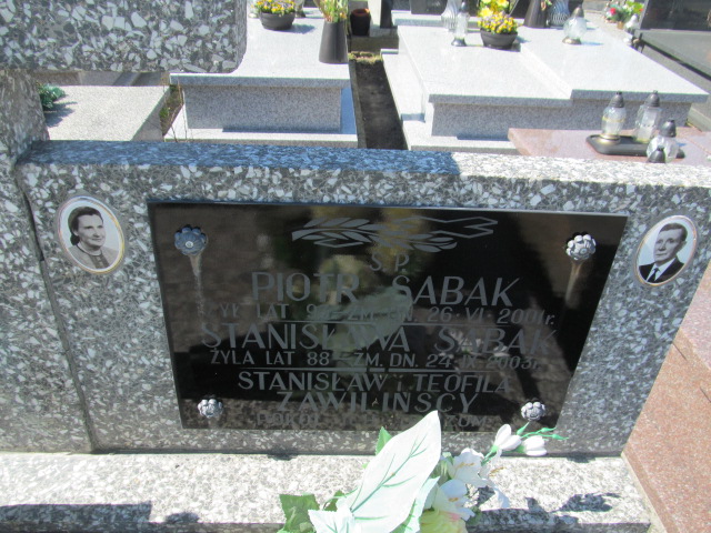 Grób Stanisława Sabak